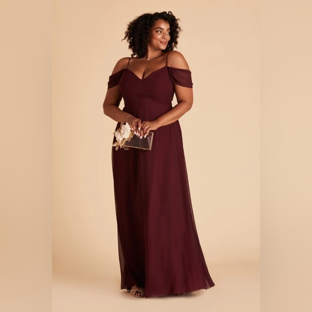 Birdy Grey Devin Chiffon Dress in Cabernet